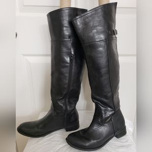 Size 11 Black Esquestrian-Style Boots